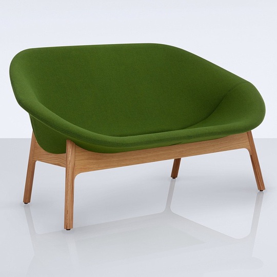 Lily Sofa... #compactsofa #modusfurniture #modus #salonedemobile #furniturefair #Milano #michaelsodeau #michaelsodeaustudio #design #modern #simplicity #furniture #oak #kvadrat #lilysofa #compact